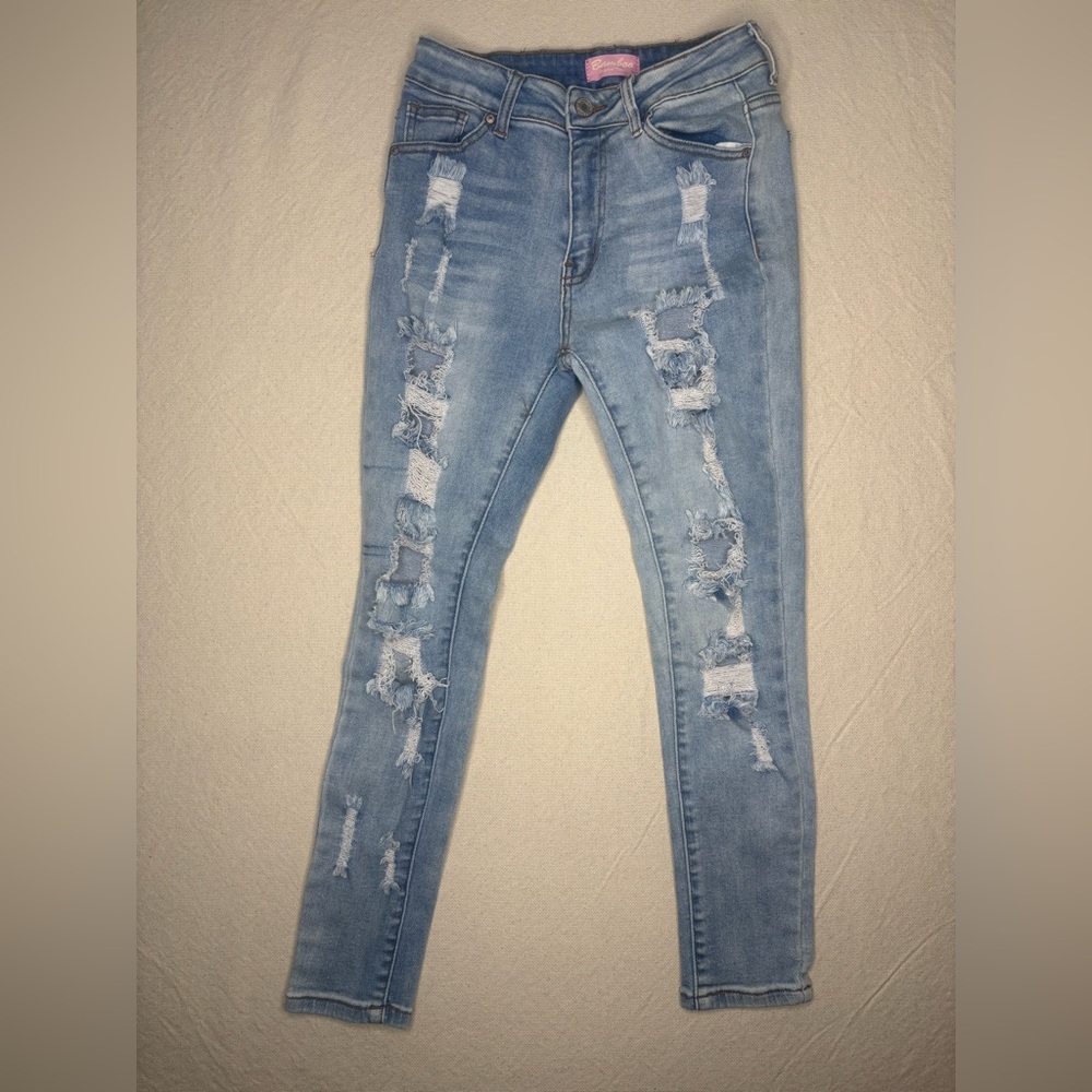 Girls size 9 bamboo jeans